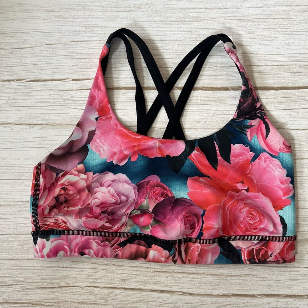 Lululemon Floral Sports Bra Size 6